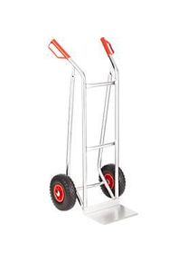 Alu-Sackkarre Select 2106B/150, mit Handgriffen und Sicherheitsb&uuml;gel, Vollgummi-R&auml;der, Schaufel B 300 x T 290 mm, bis 150 kg