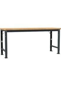 Manuflex Werkbank Profi Spezial, Tischplatte Multiplex, 2000 x 700 mm, anthrazit
