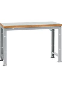 Manuflex Werkbank Profi Standard, Tischplatte Kunststoff B 1500 x T 700, alusilber