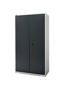 Schäfer Shop Schäfer Shop Genius Schwerlastschrank FS, Stahlblech, B 1055 x T 520 x H 1950 mm, 5 OH, lichtgrau/anthrazitgrau, bis 1000 kg