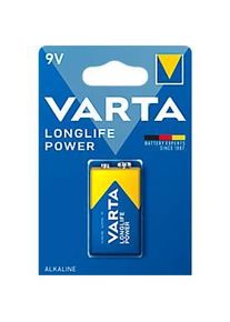 Varta Batterie Longlife Power, Spannung 9 V, besonders langlebig, E-Block, 1 Stück
