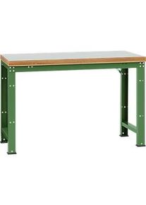 Manuflex Werkbank Profi Standard, Tischplatte Kunststoff B 1500 x T 700, resedagr&uuml;n