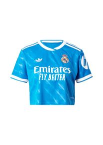 adidas Performance Funktionsshirt 'REAL 3' Damen, blau / goldgelb / weiß, Größe L