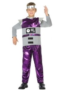 atosa Costume robotico viola per bambini