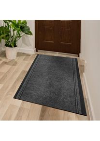 Läufer »Mitch, Made in Belgium« rechteckig 6 mm Höhe Schmutzfangläufer, meliert, mit Bordüre, In- und Outdoor geeignet , grau , ANDIAMO ,...