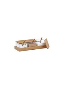 Zuckerdose »400 ml 3 Stück«, (1 tlg.), Holzart: Bambus (China) , braun , Relaxdays