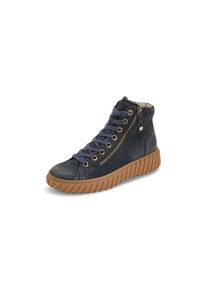 Peter Hahn Paul Green - Schnür-Stiefelette, blau, Gr. 42.5, Orthopädische Einlagen, Leder