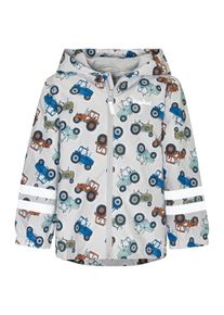 Playshoes Funktionsjacke Jungen Gr&ouml;&szlig;e 80 enzian / hellgrau / dunkelorange / schwarz