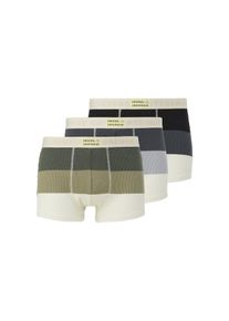 QS, Hommes Boxers, écru / marine / bleu marine / vert
