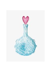 Laetitia Rouget Karaffe Amour hellblau