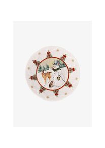 Villeroy & Boch Villeroy Boch Schale klein, Schneemann mit Tieren Toy Fantasy weiss