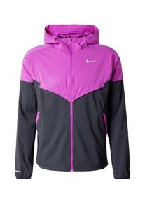 Nike, Hommes Veste de sport 'IMP LGHT', gris argenté / violet néon / noir
