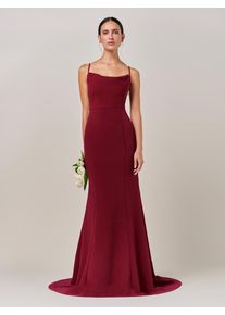 BWLDR Abendkleid 'JOSEFINA' Damen Gr&ouml;&szlig;e 40 dunkelrot Winterkleid