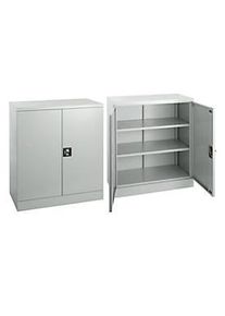 Schäfer Shop 2er-Set Schäfer Shop Select Stahlschrank, 2OH, B 916 x T 422 x H 1000 mm, lichtgrau
