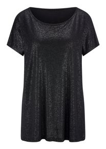 Emilia Lay - Rundhals-Shirt, schwarz, Gr. 44, Viskose