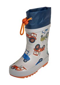 Playshoes Gummistiefel Jungen Gr&ouml;&szlig;e 30 marine / hellblau / hellgrau / dunkelorange