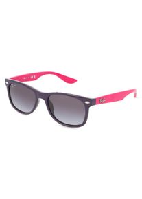 Ray Ban Junior Ray-Ban Junior RJ 9052S NEW WAYFARER | Kinder-Sonnenbrille | Eckig | Fassung: Kunststoff Lila Pink | Glasfarbe: Grau