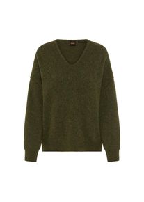 BOSS Orange , Strickpullover »Fondyssa Premium Damenmode«, im Relaxed Fit, V-Ausschnitt , grün , Pullover von BOSS Orange Womenswear