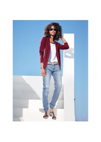 Heine, Unisex, Heine Jerseyblazer &raquo;Jersey-Blazer&laquo;, karminrot, 42, Trendstarker Casual-Look in schlichter Form