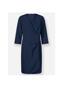 Heine , Wickelkleid »Kleid« , blau , figurschmeichelnde Wickel-Optik
