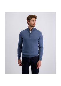 Pierre Cardin, Herren, Strickpullover mit Troyer Kragen, bering sea, M, Pullover von Pierre Cardin