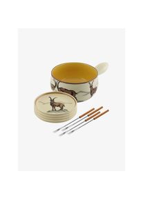 Kuhn Rikon Fondueset Steinbock beige