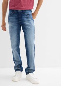 Regular Fit Stretch-Jeans Straight in blau, Gr&ouml;sse 42, 99% Baumwolle, bonprix