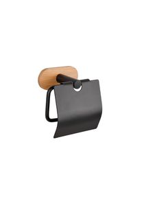 Toilettenpapierhalter »Orea Nature/Schwarz« , beige , Wenko