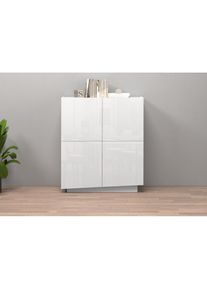 Inosign , Highboard »VELA, Highboard, Höhe 120 cm,Design mit schrägen Türen«, (1 St.), Made in Italy, Masse-B/T/H: 100x35x120,hohes...
