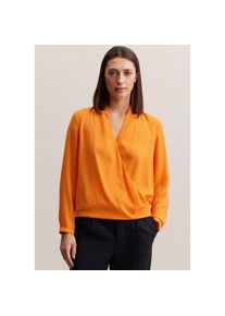 Seidensticker , Wickelbluse »Schwarze Rose«, 1/1 V-Neck Uni , orange , Passform: Regular