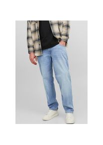 Jack & Jones PlusSize Jack & Jones PlusSize , Damen , Tapered-fit-Jeans »JJIMIKE mit Abriebeffekten und funktionalen Taschen«, mit Used-Optik , blau , Herrenjeans von...