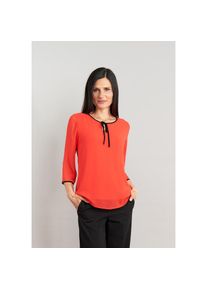 Seidel Moden , Chiffonbluse »Exklusiv bei OTTO«, 3/4 -Arm mit transparenten Ärmeln und MADE IN GERMANY , rot , 3/4-Arm Bluse von Seidel Moden