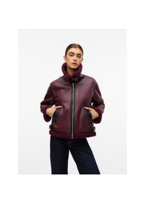 Véro Moda Vero Moda , Kurzjacke »VMVIRGINIA SHORT JACKET BOO«, farblich abgesetzte Details , rot , Jacke von Vero Moda