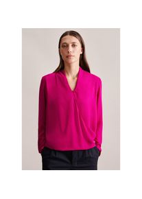 Seidensticker , Wickelbluse »Schwarze Rose«, 1/1 V-Neck Uni , pink , Passform: Regular