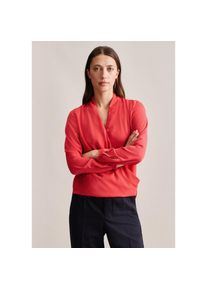 Seidensticker , Wickelbluse »Schwarze Rose«, 1/1 V-Neck Uni , rot , Passform: Regular