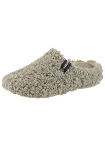 VERBENAS , Damen , Pantoffel , Hausschuh, Homeslipper, Clog in kuscheliger Optik , grün , Reinschlupfen und sich wohlfühlen