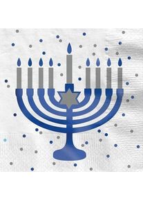 Amscan 16 serviettes Happy Hanukkah 33cm