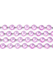 partydeco Kristall Perlen Hänger flieder 1m