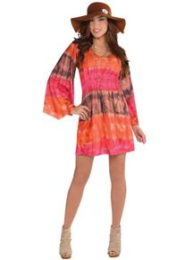 Amscan Costume da donna hippie anni '60