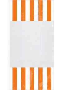 Amscan 10 Gestreifte Candy Buffet T&uuml;ten orange