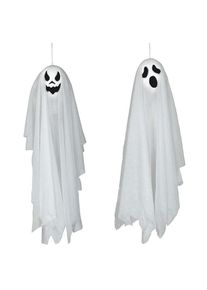 Decorazione di Halloween fantasma da appendere 60 cm