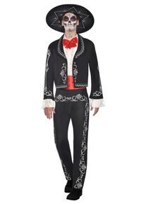 Amscan Costume giorno dei morti Deluxe