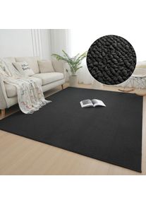 my home Teppich »Jola, Uni-Farben, besonders dichte Qualität, Boho« rechteckig 10 mm Höhe Wohnzimmer, Schlafzimmer, Flur, Kinderzimmer, wasserabweisend ,...