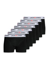Jack & Jones JACK & JONES, Hommes Boxers 'JACCorp Old', gris / rouge fonc&eacute; / noir / blanc