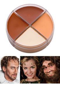 maskworld Creme Schminke Hautt&ouml;ne Teint Make-up 4-Farben 15ml