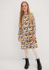Jerseykleid (2er Pack) aus reiner Bio-Baumwolle in weiss, Grösse 128/134, 100% Baumwolle, bonprix