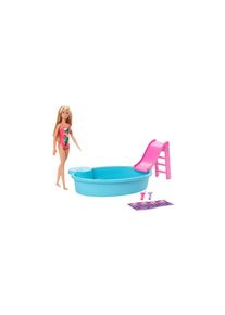 Barbie , Spielfigur »Pool und Puppe« , bunt