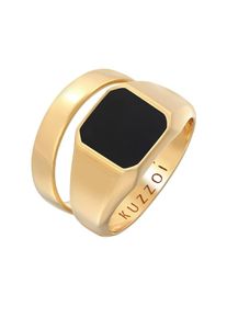 Kuzzoi, Hommes Bague, or / noir