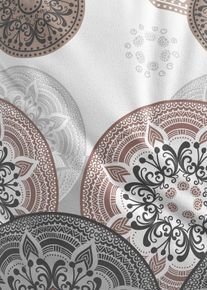 Bettw&auml;sche mit Ornamenten in grau, 135x200 cm, 100% Baumwolle, bonprix