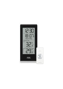 ADE , Funkwetterstation »mit Funk-Aussensensor« , schwarz , Ewiger Kalender mit Datums- und Tagesanzeige in 7 Sprachen